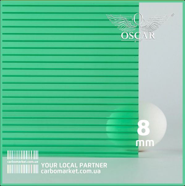 Стільниковий полікарбонат 2100Х1000Х8 mm OSCAR Standard синій 2183078399 фото