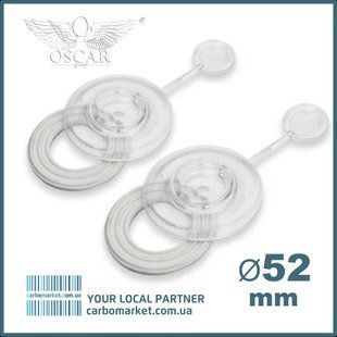 Шайба полікарбонатна прозора TM Oscar діметр 52 мм (Україна) 2361539571 фото