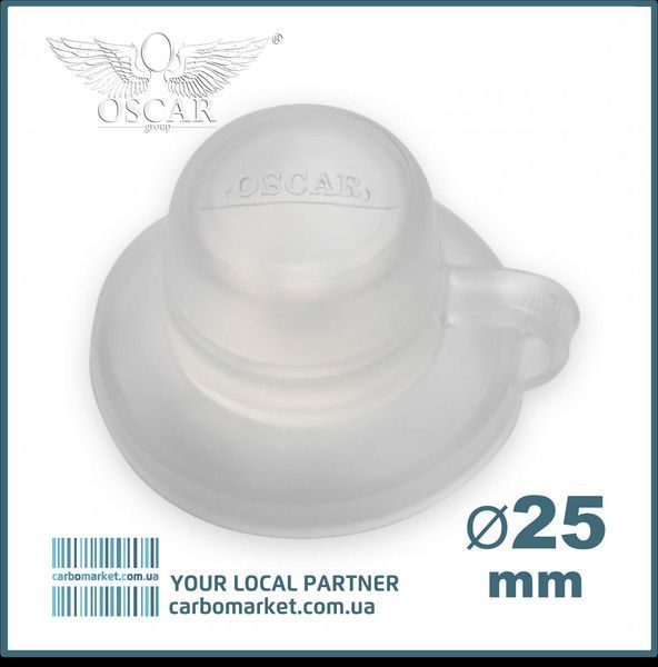 Шайба-спейсер прозрачная TM Oscar диаметр 25 мм (Украина) 2365657997 фото