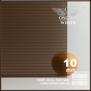 Стільниковий полікарбонат 2100Х1000Х10 mm OSCAR White бронза Сербія 2700729621 фото