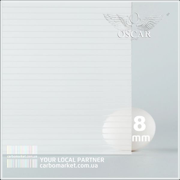 Сотовый поликарбонат 2100Х6000Х8 mm OSCAR Standard красный 1348955805 фото