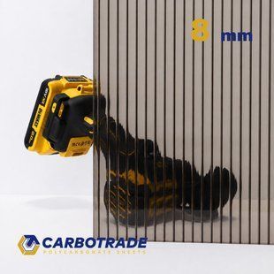 Сотовий полікарбонат 2100Х1000Х8 mm OSCAR Standard бронза 2029277071 фото