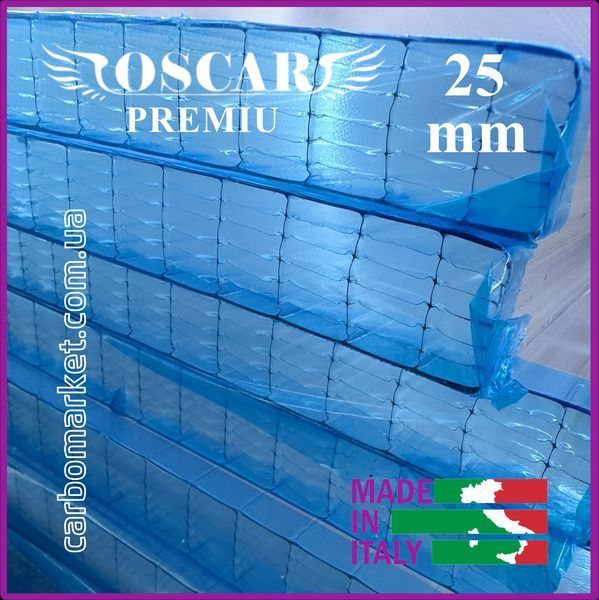 Стільниковий полікарбонат 2100Х1000Х25 mm OSCAR Premium H7 посилений прозорий 2190796959 фото